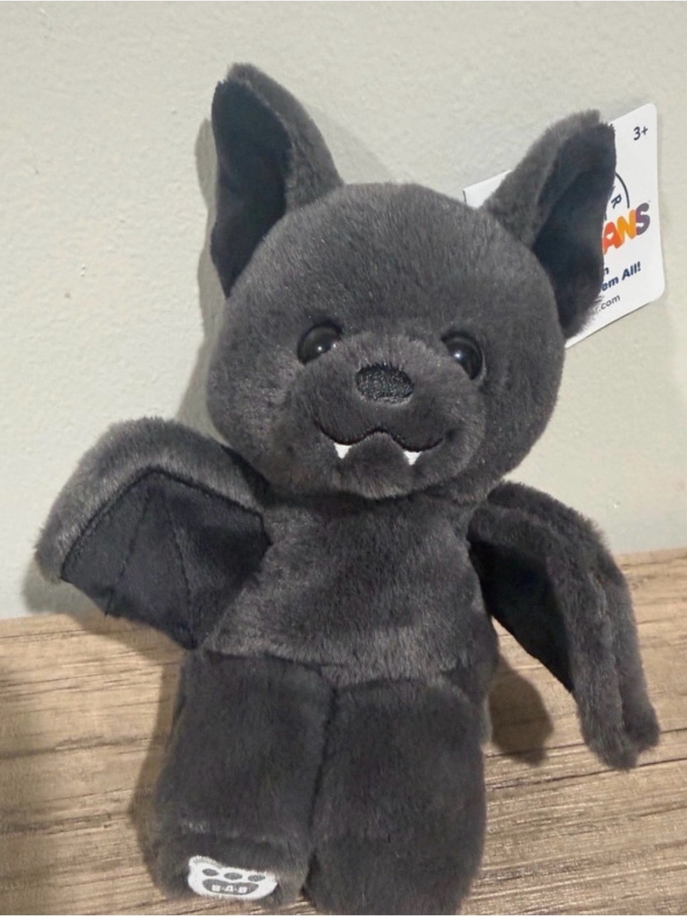 Build A Bear Bat stuffed NWT